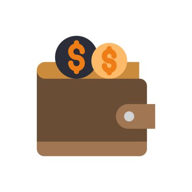 Düzenli para, kredi kartları ve makbuzlarla dolu, düzenli ve dayanıklı bir cüzdan. Mali güvenliği, kolaylığı ve günlük işlemleri ve beklenmedik harcamaları sembolize ediyor..