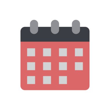 A calendar is a system used to organize and track time by dividing it into days, weeks, months, and years. It helps manage schedules, plan events, and record important dates. clipart