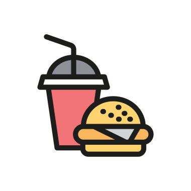 Lezzetli bir hamburgerle ferahlatıcı, soğuk bir meyve suyu karışımı. Hamburgerin lezzeti keskin, meyveli suyu tamamlar. Tatmin edici ve dengeli bir yemek deneyimi yaratır..