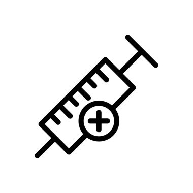 Mobil uygulamalardaki şırınga tıbbi enjeksiyonları, aşıları ya da sağlık hizmetlerini sembolize eder. Genellikle sağlık uygulamalarında, teletıp platformlarında ve ilaç takibi ve aşılama için tıbbi hatırlatıcılarda kullanılır.