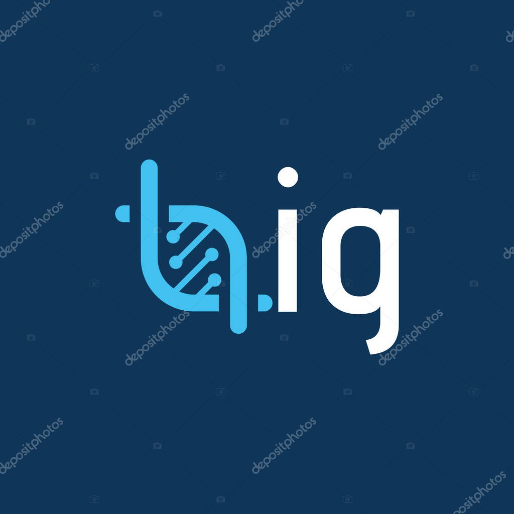 DNA-Inspired Tech Logo