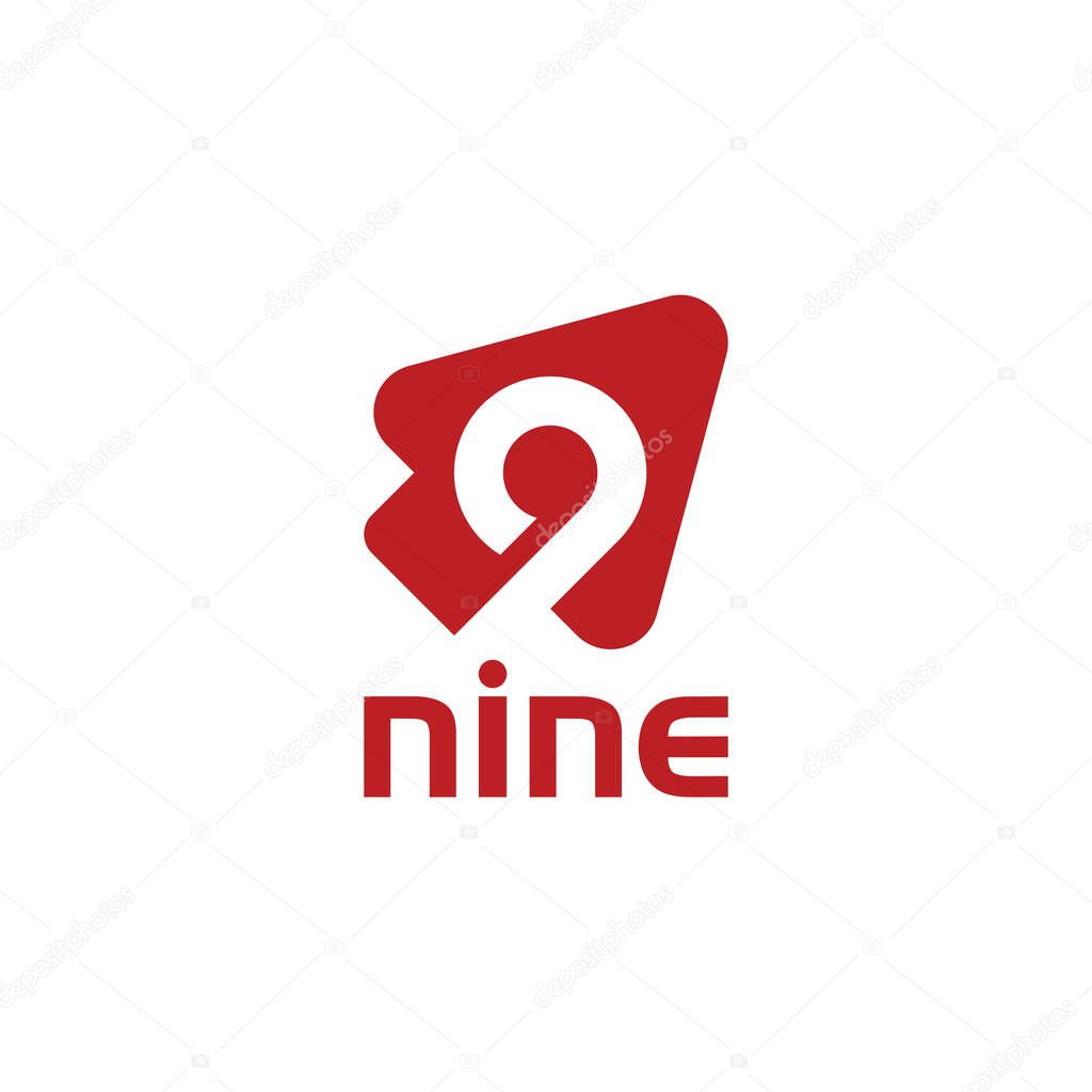Pointer Nine logo design