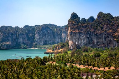 Railay West Bay, Krabi Eyaleti, Andaman Denizi, Tayland