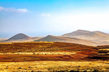 Volkanik manzara, Lanzarote Adası, Kanarya Adaları, İspanya, Avrupa