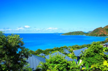 Possession Bay, Praslin Adası, Seyşeller Cumhuriyeti, Afrika. Possession Bay, Praslin Adası 'nın doğusunda yer almaktadır..