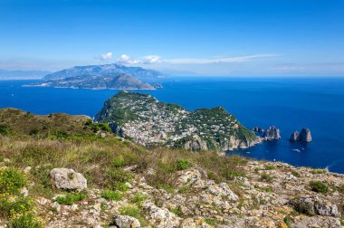 Anacapri, Capri Adası, Napoli Körfezi, İtalya, Avrupa.  