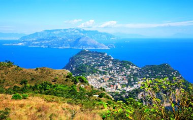 Anacapri, Capri Adası, Napoli Körfezi, İtalya, Avrupa.  