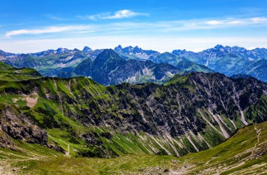 Allgau Alpleri, Oberstdorf, Bavyera, Almanya, Avrupa