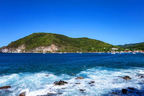 Deshaies Körfezi, Basse-Terre, Guadeloupe, Küçük Antiller, Karayipler. 