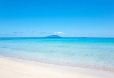 Island Silhouette, Island Mahe, Republic of Seychelles, Africa.  Island Silhouette seen from Island Mahe, Seychelles.