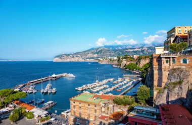 Sorrento Kasabası, Sorrento Yarımadası, Campania, İtalya, Avrupa