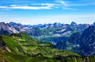 Allgau Alpleri, Oberstdorf, Bavyera, Almanya, Avrupa