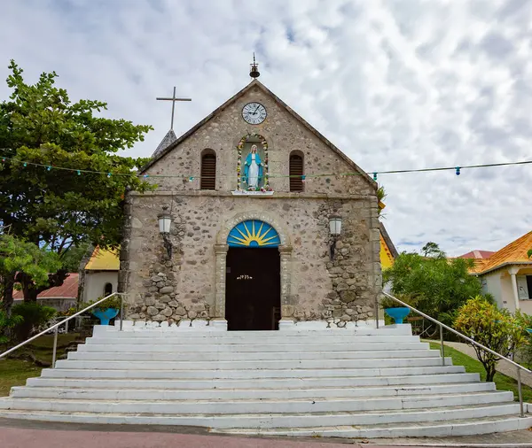Notre Dame de l 'Assomption Kilisesi, Le Bourg, Terre-de-Haut, Iles des Saintes, Les Saintes, Guadeloupe, Lesser Antilles, Caribbean.
