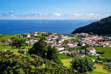 Köy Agua Retorta, Sao Miguel Adası, Azores, Acore, Portekiz, Avrupa.
