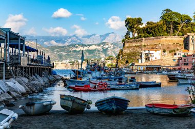 Balıkçılık limanı, Sorrento Yarımadası, Campania, İtalya, Avrupa