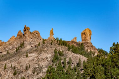Roque Nublo, Gran Canaria, die Kanarischen Inseln, İspanya. Roque Nublo, Gran Kanarya Adaları, İspanya.