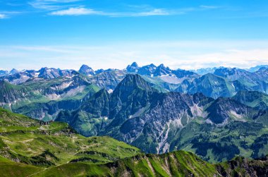 Allgau Alpleri, Oberstdorf, Bavyera, Almanya, Avrupa