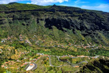 Valley Gran Rey, Island La Gomera, Kanarya Adaları, İspanya, Avrupa.
