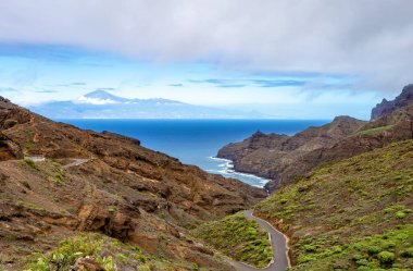 Playa de la Caleta Yolu, La Gomera Adası, Kanarya Adaları, İspanya, Avrupa.