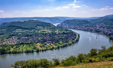Büyük Ren döngüsü, Ren nehri, Boppard, Rhineland-Palatinate, Almanya, Avrupa