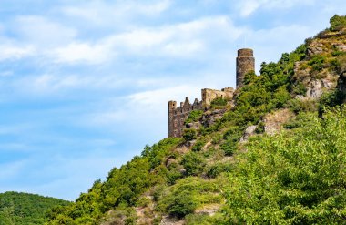 Maus Kalesi, Fare Kalesi, St. Goarshausen, Rhineland-Palatinate, Almanya, Avrupa