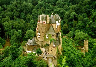 Eltz Şatosu, Wierschem, Rhineland-Palatinate, Almanya, Avrupa