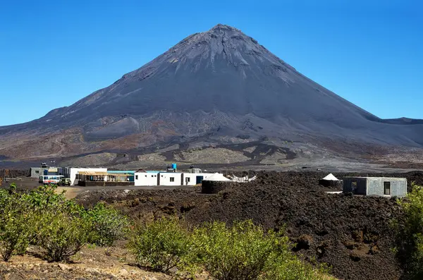 Cha das Caldeiras 'daki misafir evi, Fogo Adası, Ateş Adası, Cape Verde, Cabo Verde, Afrika.