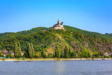 Marksburg Kalesi, Braubach, Rhineland-Palatinate, Almanya, Avrupa