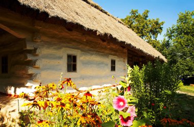 Eski Ukrayna evi, Pirogovo, Kiev, Ukrayna