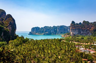 Railay West Bay, Krabi Eyaleti, Andaman Denizi, Tayland