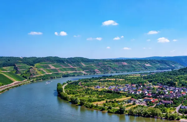 Büyük Ren döngüsü, Ren nehri, Boppard, Rhineland-Palatinate, Almanya, Avrupa