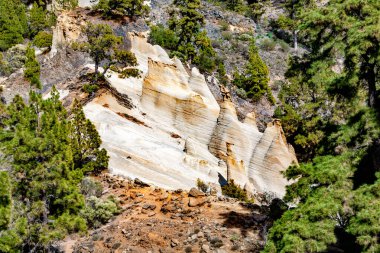 Peyzaj Paisaje Lunar, Tenerife Adası, Kanarya Adaları, İspanya, Avrupa