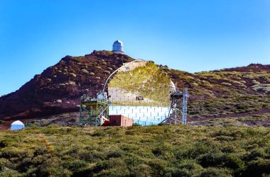 Roque de los Muchachos Gözlemevi, La Palma Adası, Kanarya Adaları, İspanya, Avrupa. 
