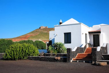 Santa Barbara Kalesi, Teguise Adası Lanzarote Adası, Kanarya Adaları, İspanya, Avrupa