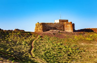 Santa Barbara Kalesi, Teguise Adası Lanzarote Adası, Kanarya Adaları, İspanya, Avrupa
