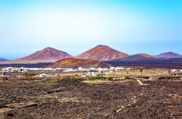 Küçük bir köy, Lanzarote Adası, Kanarya Adaları, İspanya, Avrupa