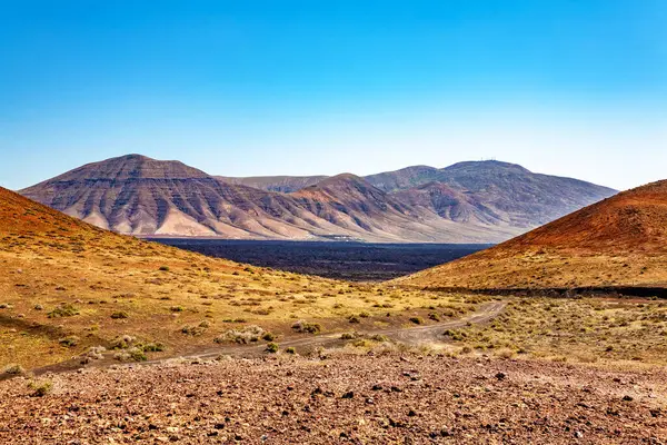 Volkanik manzara, Lanzarote Adası, Kanarya Adaları, İspanya, Avrupa