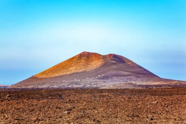 Volkanik manzara, Lanzarote Adası, Kanarya Adaları, İspanya, Avrupa