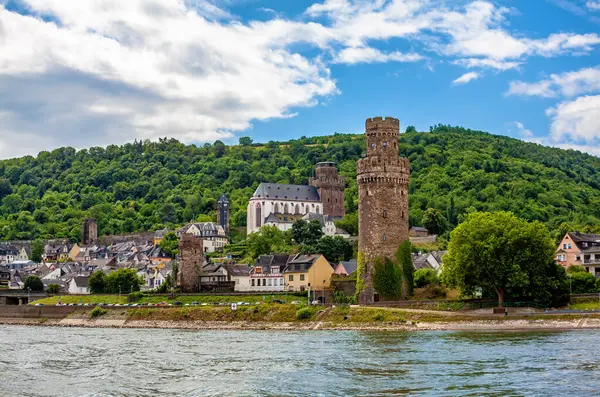 Oberwesel kasabası, Rhineland-Palatinate, Almanya, Avrupa