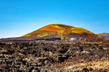 Volkanik manzara, Lanzarote Adası, Kanarya Adaları, İspanya, Avrupa