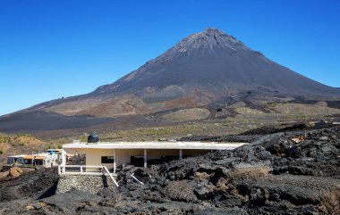 Cha das Caldeiras 'daki Portela Köyü, Fogo Adası, Ateş Adası, Cape Verde, Cabo Verde, Afrika.