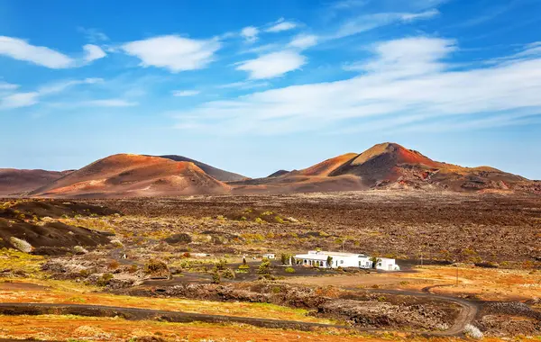 Volkanik manzara, Lanzarote Adası, Kanarya Adaları, İspanya, Avrupa
