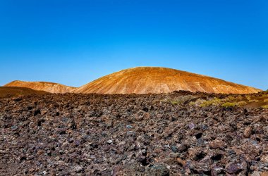 Volkanik manzara, Lanzarote Adası, Kanarya Adaları, İspanya, Avrupa