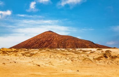 Montana del Mojon, La Graciosa Adası, Lanzarote Adası, Kanarya Adaları, İspanya, Avrupa.