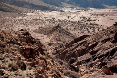 Volkanik manzara, Tenerife Adası, Kanarya Adaları, İspanya, Avrupa