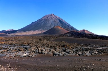 Volkan Pico do Fogo, Cha das Caldeiras, Ada Fogo, Ateş Adası, Cape Verde, Cabo Verde, Afrika.