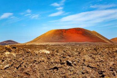 Caldera Colorada, Lanzarote Adası, Kanarya Adaları, İspanya, Avrupa
