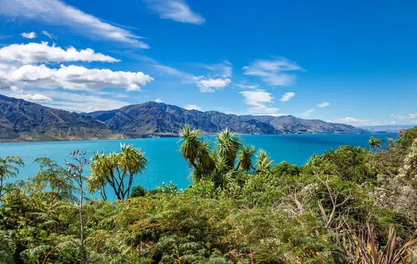 Hawea Gölü ve sıradağları, Otago, Güney Adası, Yeni Zelanda, Okyanusya