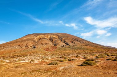 La Aguja Grande Dağı La Graciosa Adası, Lanzarote Adası, Kanarya Adaları, İspanya, Avrupa.