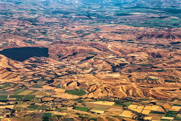 Hilly manzarası, Canterbury, Güney Adası, Yeni Zelanda, Okyanusya
